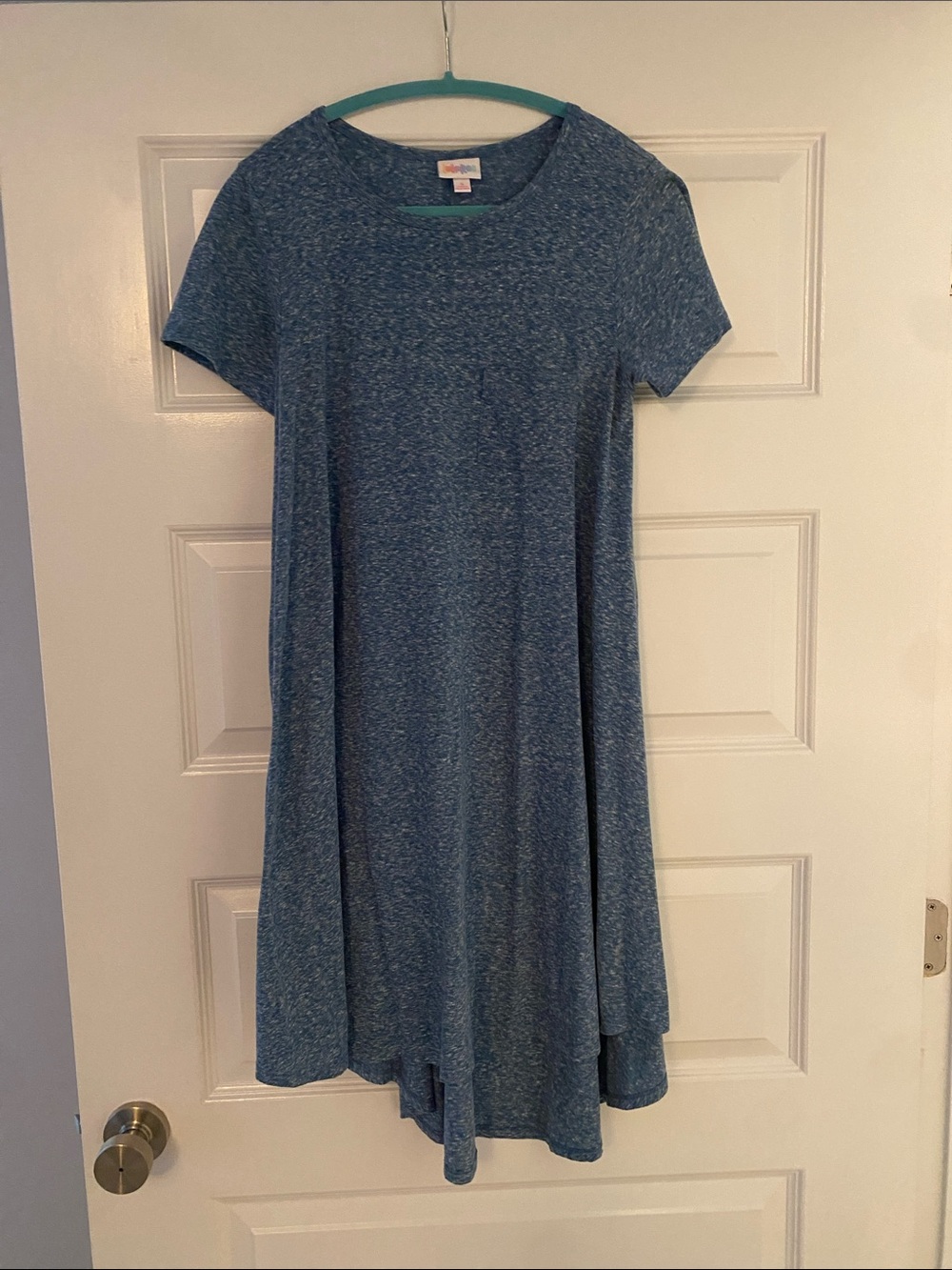 Lularoe Blue Short-Sleeve HI-Low Dress